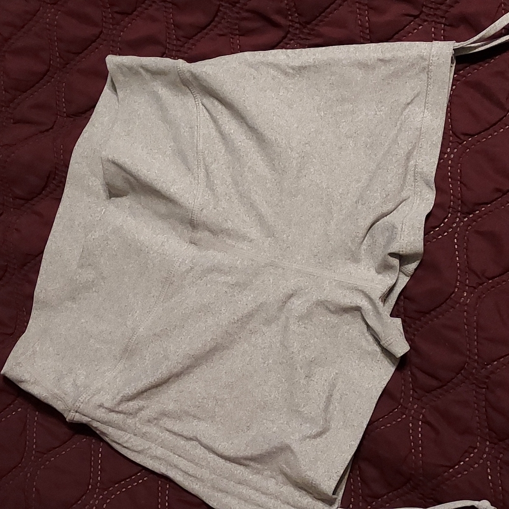 Zyia Double Scrunchy Hustle Shorts Gray XL